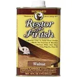 Howard Restor-A-Finish Wood Finish, Walnut - 16 oz can