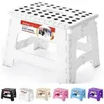 Folding Step Stool Portable Collapsible Plastic Step Stool 9 Inch Foldable Step 