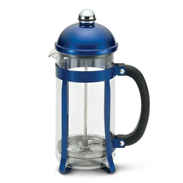 BonJour Maximus French Press, 8-Cup, Blue