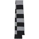 Sportsman SP02 Rugby Striped Knit Scarf - Red/ Black - One Size