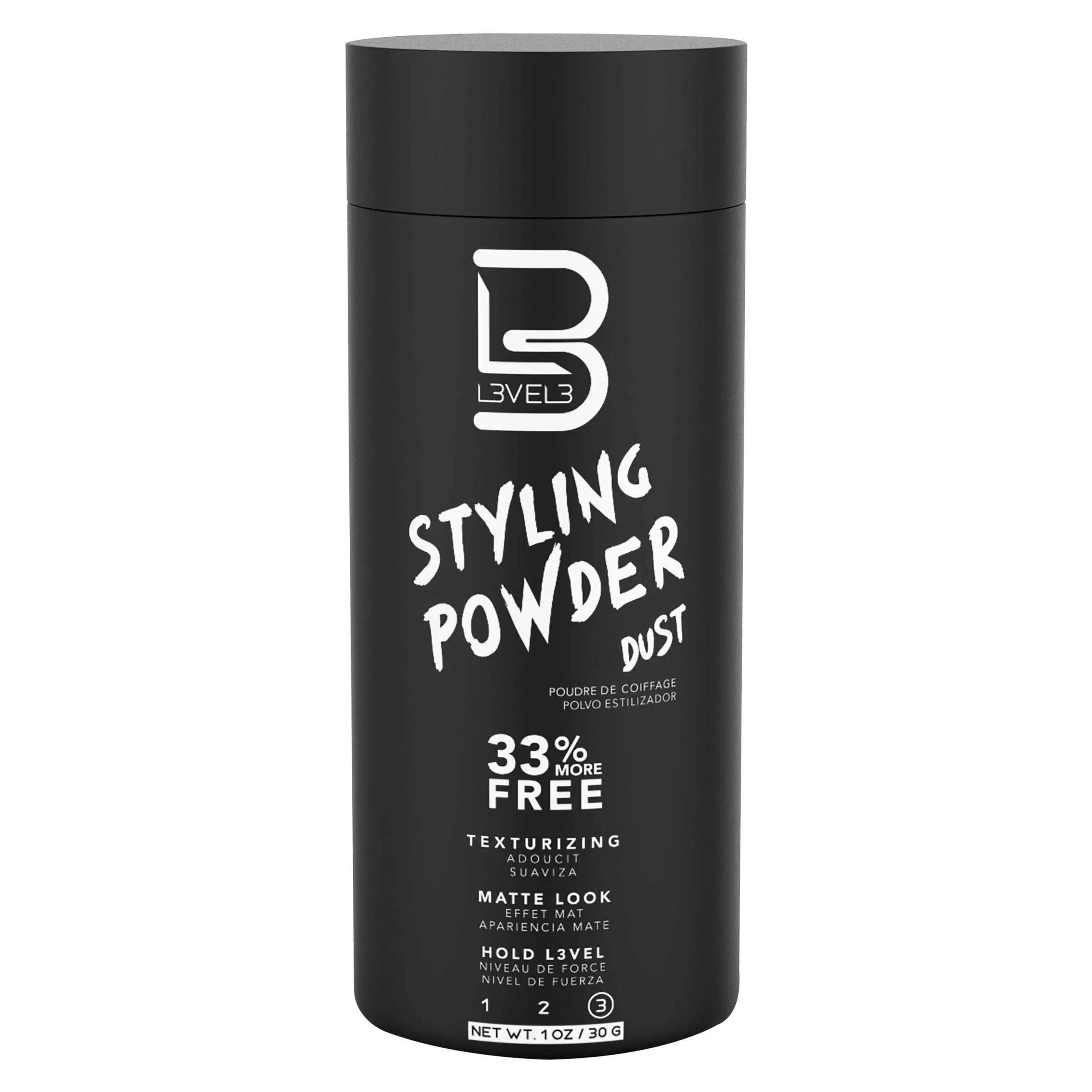 L3 Level 3 Styling Powder - Natural Look Mens Powder - Easy to Apply with No Oil or Greasy Residue