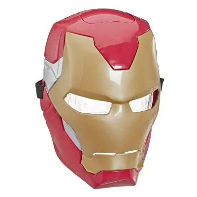 Marvel Avengers Iron Man Mask with Luminous Lifting Effects, Superhero Toy for Costume and Role Play, Gift for Boys and Girls Age 5 and Up