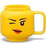 LEGO Ceramic Mug Winking Girl, 7.6 Oz. (Boxed) [New ] S Shirt, Ceramic Mug, Br