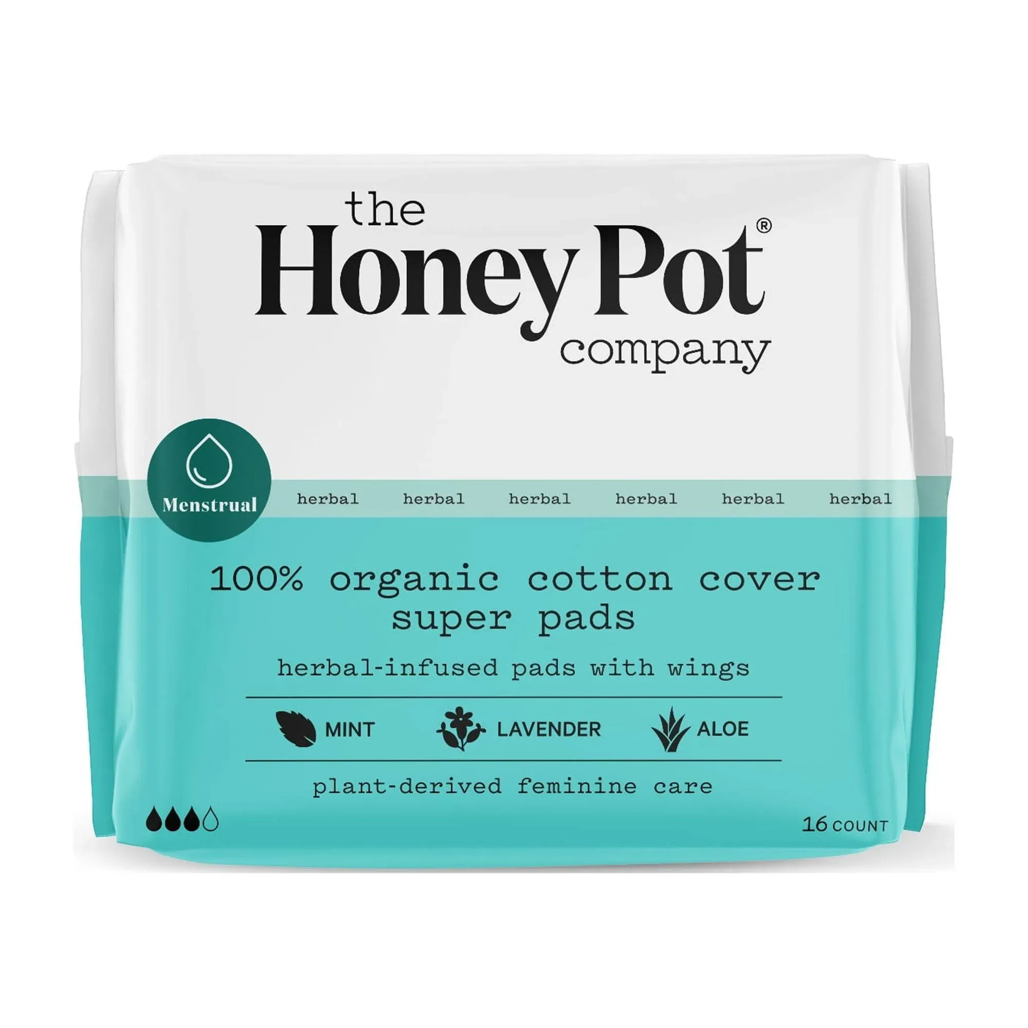 The Honey Pot - Mnstrl Pads Super Herbal - 1 Each 1-16 Ct