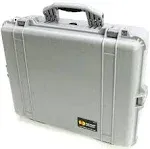 Pelican 1600 Protector Large Case with Foam Silver