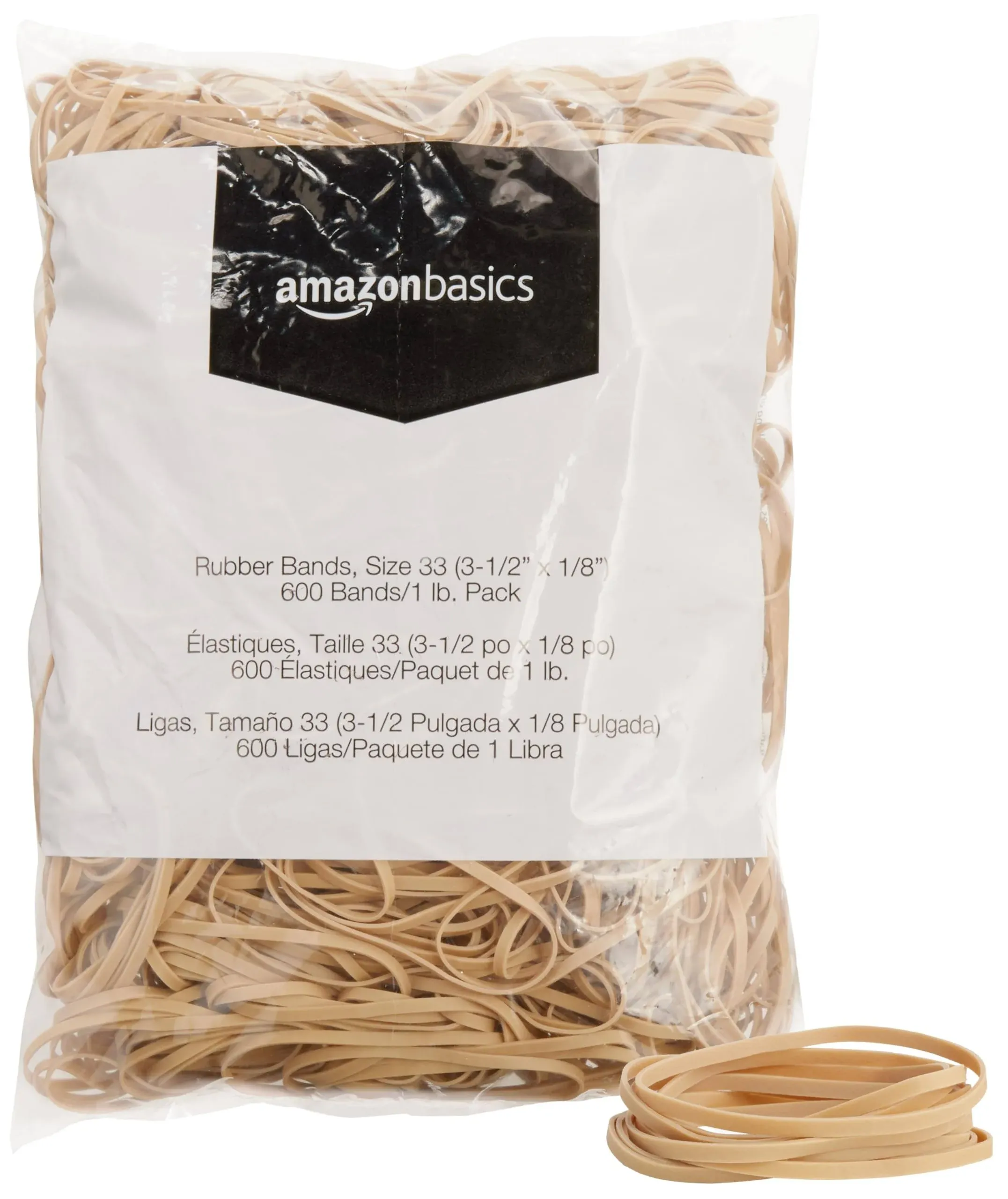 Amazon Basics Rubber Bands, Size 33