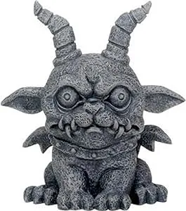 SUMMIT COLLECTION 3.75 Inch Medieval Dark Grey Winged Gothic Gargoyle Guardian Agamon Desk and Shelf Decoration