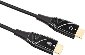 Amazon Basics High-Speed Fiber Optic HDMI Cable 18Gpbs 4K/60Hz 150 Feet Black