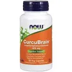 Now Foods CurcuBrain 400 MG 50 Veg Capsules