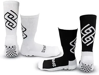 Mixed Synrgy Anti Slip Grip Socks with Interior &amp; Exterior Grips for all Sports