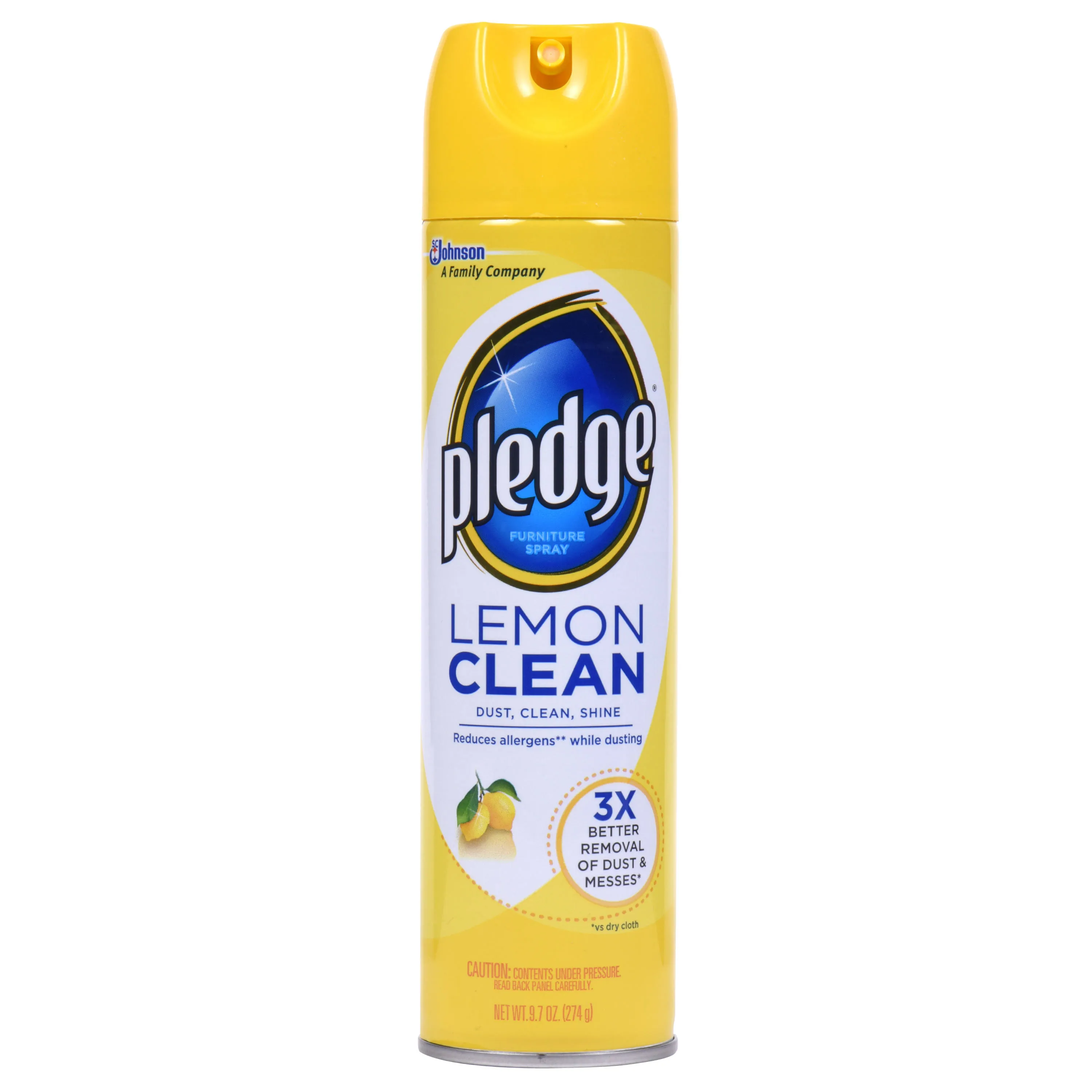 Pledge Lemon Clean Furniture Spray - 9.7 oz