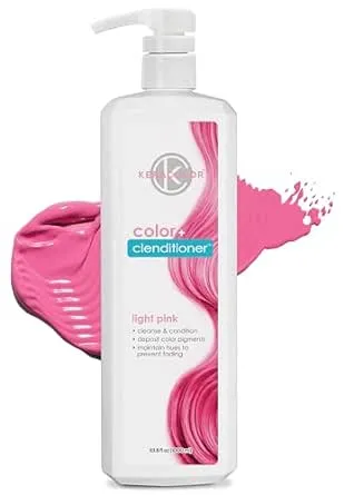 Keracolor Color + Clenditioner 3-in-1 Color-Depositing Conditioner, Gentle Cleansing Conditioner Infusing Semi-Permanent Hair Color, 9 Shades, 33.8 Fl Oz