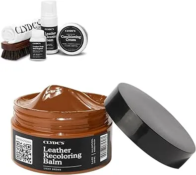 4-Step Leather Recoloring Kit | Cleans, Restores, and Protects Leather