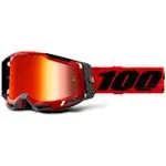 100% Racecraft 2 Goggles - Orange / Mirror Silver Flash Lens