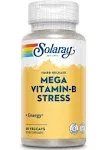 Solaray, Liberación programada, Mega vitamina B para el estrés, 60 cápsulas vegetales