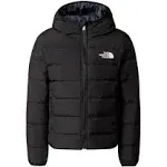 The North Face Girls' Reversible North Down Hooded Jacket, Small, Black