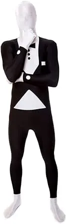 Premium Black Tuxedo Morphsuit - 2Xl