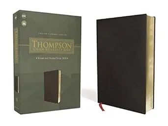 Niv, Thompson Chain-Reference Bible, Handy Size, European Bonded Leather, Black, Red Letter, Comfort Print: New International Version, European Bonded Leather, Black, Thompson Chain-reference Bible