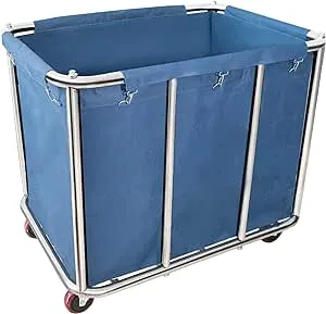 11.35 Bushel Industrial Rolling Laundry Cart,Laundry Basket Bulk Truck Commercial Household,Large Heavy Duty Laundry hampers with Wheels,35.4''Lx25.6''WX31.5''H,400L