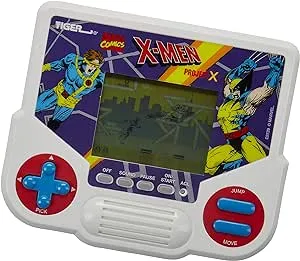 Hasbro Gaming Tiger Electronics Marvel X-Men Project X Electronic LCD Video Game, Retro-Inspired 1-Player Handheld Game, Ages 8 and Up