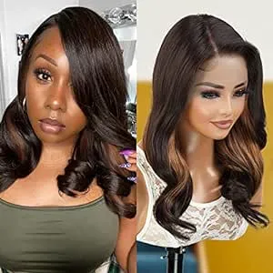 The Stylist Human Hair Blend Pre Plucked 13x6 Invisible HD Lace Frontal Wig ...