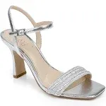 Jewel Badgley Mischka Heddia Woven Vamp Sandals