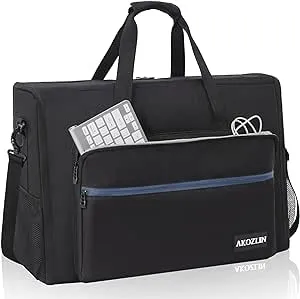 AKOZLIN LCD Screens/TVs(up to 2) Transport Tote Bag for 19" - 24" Displays Padded Monitor Carrying Case (NOT FOR IMAC) Travel Bag With Shoulder Strap,Large Accessories Pocket