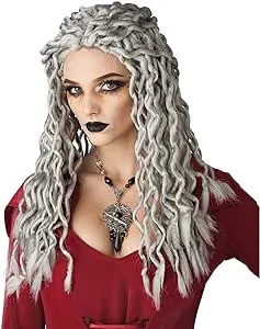 California Costumes Gray Crinkle Dreads Wig Standard