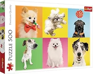 Trefl Red 500 Piece Puzzle - Dogs