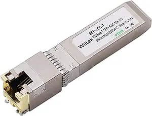 10Gb SFP+ to RJ45 Modules, 1.25G/2.5G/5G/10GBase-T Ethernet to SFP+ Transceiver Compatible for Cisco SFP-10G-T-X, Ubiquiti, Netgear AXM766, Mikrotik S+RJ10, Unifi (Cat 6a/7 or Better, 30-Meter)