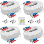 ANNKE (4) 30m/ 100ft All-in-One BNC Video Power Cables, BNC Extension Wire Cord