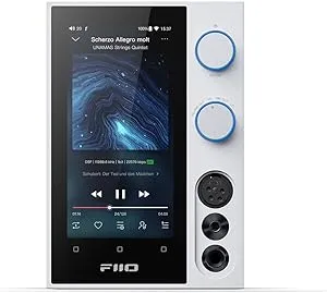 FiiO R7 Snapdragon 660 Desktop Android 10 HiFi Streaming Music Player AMP/DAC ES9068AS chip/THXAAA 788 Headphone Amplifier Bluetooth 5.0 DSD512 Spotify/Tidal/Amazon Music Support (White)