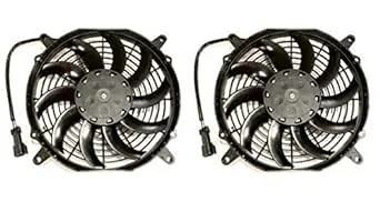 2 Pack!! 2 SPAL 30100628B Trans/Air 2160116 10'' Puller Fans 12 Volt High Performance Curved Blades 802 cfm w 8 mounting Brackets VA11A-AP7/C/T-57A