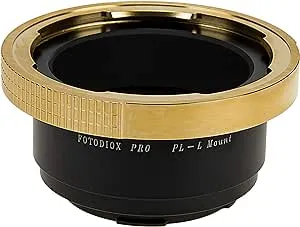 Fotodiox Pro Lens Mount Adapter Compatible with Arri PL (Positive Lock) Mount Lenses to Leica L-Mount (T-Mount) Mirrorless Camera Body