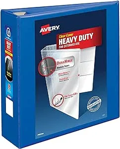 Avery Heavy-Duty View Binder w/Locking EZD Rings 3" Cap Pacific Blue 79811  | eBay