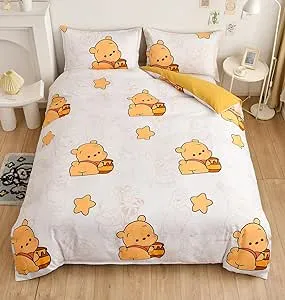 Kujou Sara Cartoon 3 Piece Bedding Cute Twin 78.74&#034; x 90.55&#034;, 5 