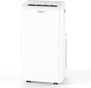 TOSOT Portable Air Conditioner 12,000 BTU Aolis Series-AC Unit with Swing Function, Remote Control, 3-in-1, Fan, and Dehumidifier for Large, Living Rooms Up to 450 sq ft, White