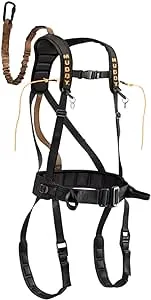 MUDDY Safeguard Youth Combo Safeguard Harness, Lineman's Rope, Tree Strap, Suspension Relief Strap, & Carabiner Super Light Easy-to-Use 360-degree Movement Outdoor Hunting Tree Climbing Gear