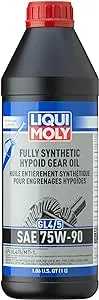 Liqui Moly Fully Synthetic Hypoid Gear Oil GL4/5 SAE 75W-90 | 1 Liter | SKU: 22090, Black