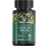 Plantfusion Complete Iron, Vegan, 25 mg, Capsules - 90 capsules