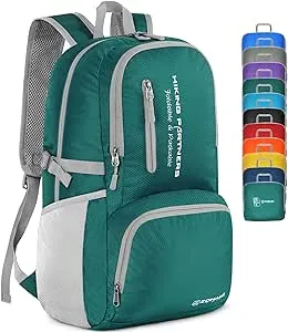  Ultra Lightweight Hiking Backpack 20L - Packable Silver Gray Daypack Backpacks