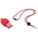 Fox 40 Sonik Blast CMG 3-Chamber Pealess Whistle + Lanyard, Red