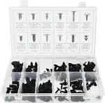 Swordfish 60660 120pc Universal Auto Body Shield Retainer Fastener Clip Assortment