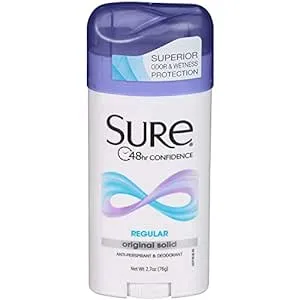 Sure Original Solid Unscented, Anti-Perspirant Deodorant 2.70 oz (Pack Of 7)