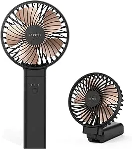 OUTXE Funme Portable Handheld Fan 5000mAh USB Desk Fan Person 4 Speed Settings for Outdoor Travel Black