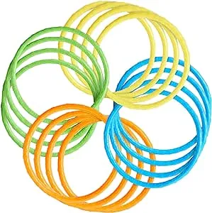 Pool Diving Rings for Kids, Swimming Pool Dive Toys (6.3 in, 12 Pack)