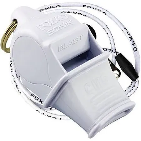 Fox 40 Sonik Blast CMG Safety Whistle, White