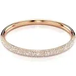 Swarovski Sublima Bangle, Snow Pavé, White, Rose Gold-Tone Plated