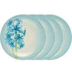 Noritake Colorwave Floral Accent Plates, Set of 4 - Turquoise