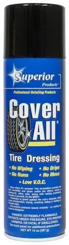 Superior Products California Cover All High Gloss Tire Dressing  Spray 14oz